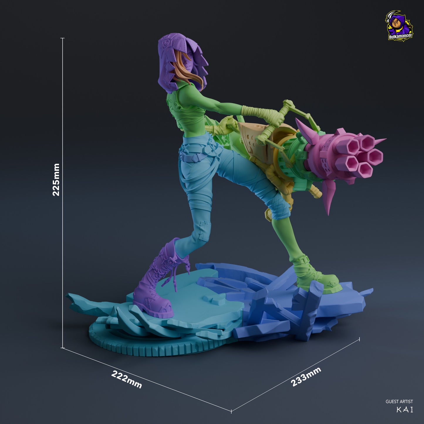 Fractured Jinx (Arcane) - Figura de Resina
