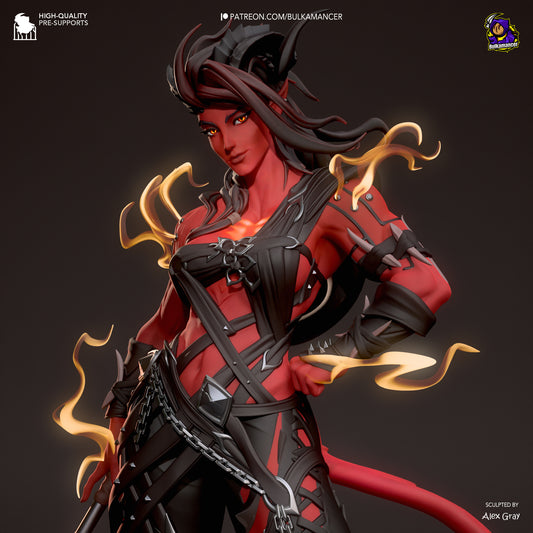 Karlach Estilizada – Baldur's Gate 3
