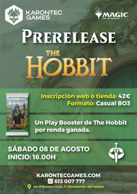 Sábado 08 de Agosto - The Hobbit - MTG Prerelease