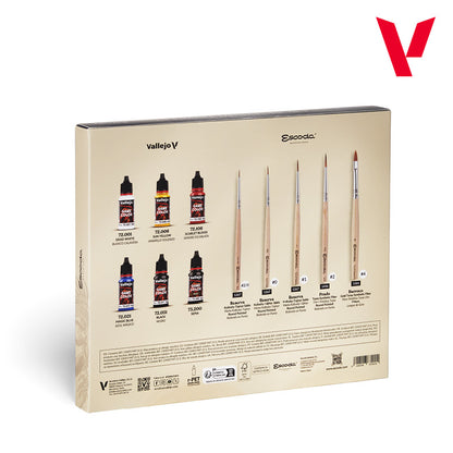 Ultimate Miniature Set: Paint & Brushes - Vallejo
