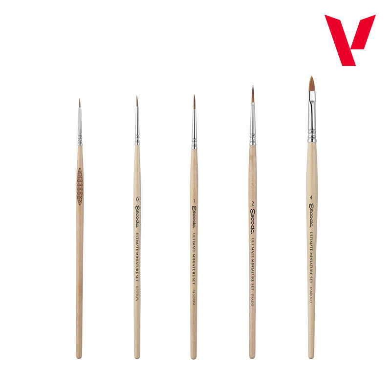Ultimate Miniature Set: Paint & Brushes - Vallejo