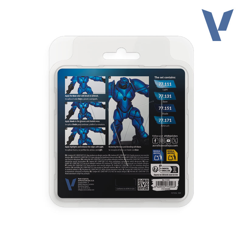 Set Azul Zafiro - Vallejo
